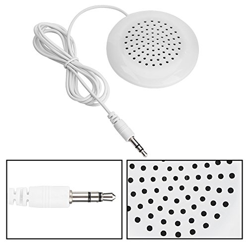 Mini Stereo Speaker,New DIY Pillow Speaker 3.5mm Mini Stereo Speaker,True HD and Unique Soft Sound Portable Speaker,Portable Plug in Speaker with 3.5mm Aux Audio Input,for MP3 Phone Portable CD