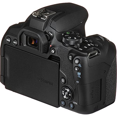 Canon EOS Rebel 850D / T8i DSLR Camera (Body Only), 64GB Card, Case, Corel Photo Software, 2 x LPE17 Battery, Charger, Card Reader, LED Light, Flex Tripod + More (Renewed)