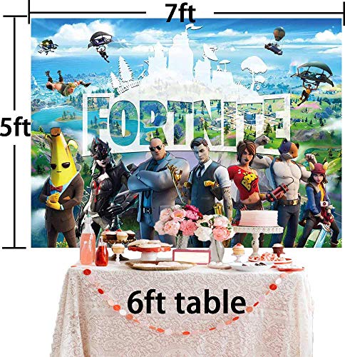 Battle Royale Party Supplies Banner 7X5 FT Photo Backdrop for Boy Baby Shower Birthday Party Decorations