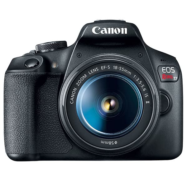 Canon EOS Rebel T7 DSLR Camera with 18-55mm Lens (2727C002), 4K Monitor, Pro Headphones, Pro Mic, 2 x 64GB Memory Card, Case, Corel Photo Software, Pro Tripod, 3 x LPE10 Battery + More (Renewed)