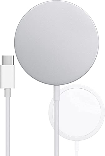 Apple MagSafe Charger - MFi/Qi Certified Wireless Charger with Fast Charging Capability,Type C Wall Charger Pad Compatible with iPhone 14/13/12/AirPods Pro 2 and Android Phone - Lightweight and Thin