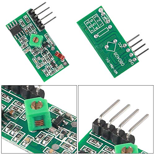 5Pcs 433MHz RF Wireless Transmitter and Receiver Module Kit for ARM/MCU