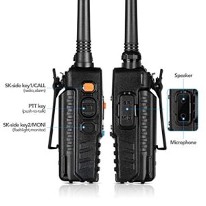 BAOFENG UV-5RA (New Generation) Long Rang Walkie Talkie,8-Watt Dual Band Two Way Radio with 2100mAh Li-ion Battery Portable Walkie Talkies with Includes Full Kit.Frequency Range 144-148/420-450Mhz