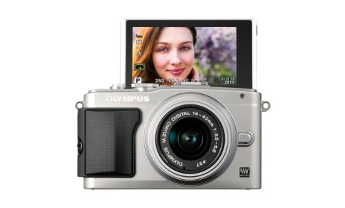 Olympus E-PL5 Interchangeable Lens Digital Camera Double Zoom Kit (Silver) E-PL5 DZKIT - Internatinoal Version (No Warranty)