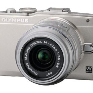 Olympus E-PL5 Interchangeable Lens Digital Camera Double Zoom Kit (Silver) E-PL5 DZKIT - Internatinoal Version (No Warranty)