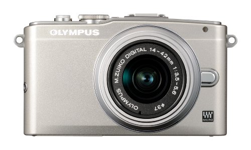 Olympus E-PL5 Interchangeable Lens Digital Camera Double Zoom Kit (Silver) E-PL5 DZKIT - Internatinoal Version (No Warranty)