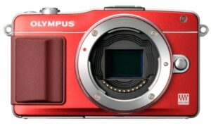 olympus e-pm2 mirrorless digital camera (body only) (red) (old model)
