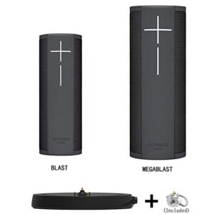 Soarking Power Up Charging Dock Compatible with Ultimate Ears UE Boom 3/Megaboom 3/Blast/Megablast(Wall Charger and 5 Feet Cable Included) Black