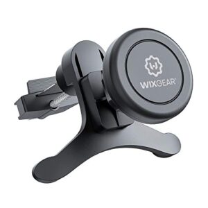wixgear car mount, universal air vent magnetic car mount holder, with fast swift-snap technology for all smartphones