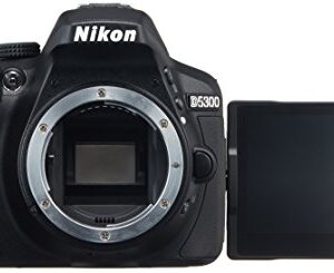 Nikon D5300 24.2 MP CMOS Digital SLR Camera with Built-in Wi-Fi and GPS Body Only (Black) - International Version (No Warranty)