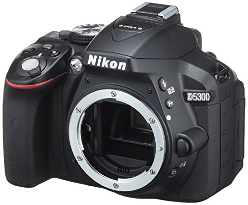 Nikon D5300 24.2 MP CMOS Digital SLR Camera with Built-in Wi-Fi and GPS Body Only (Black) - International Version (No Warranty)