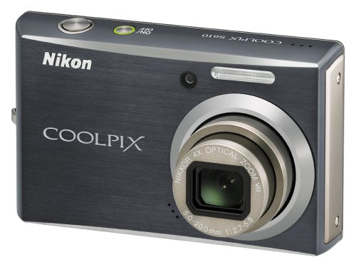 Nikon Coolpix S610 10MP Digital Camera with 4x Optical Vibration Reduction (VR) Zoom (Midnight Black)