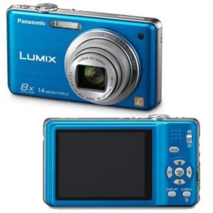 panasonic lumix dmc-fh20 14.1 mp digital camera with 8x optical image stabilized zoom and 2.7-inch lcd (blue) (old model)