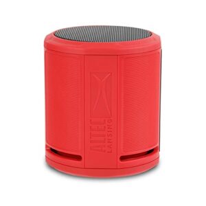 altec lansing hydraorbit – waterproof bluetooth speaker, lightweight & portable speaker for travel & outdoor use, red