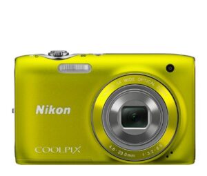 nikon coolpix s3100 14 mp digital camera with 5x nikkor wide-angle optical zoom lens and 2.7-inch lcd (yellow)