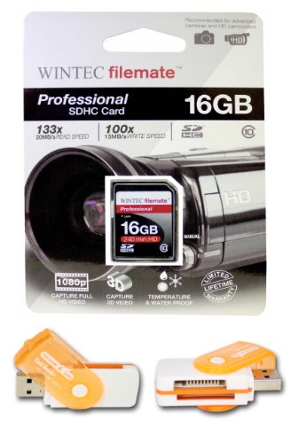 16GB Class 10 Memory Card SDHC High Speed 20MB/Sec. Blazing Fast Card For CANON POWERSHOT A2100 IS A495 IS A3000 IS A3100 IS. A free Hot Deals 4 Less High Speed all in one Card Reader is included. Comes with.