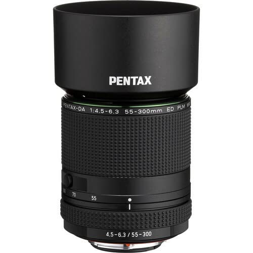 Pentax HD PENTAX-DA 55-300mm f/4.5-6.3 ED PLM WR RE Lens Bundle with 64GB Ultra SDXC UHS-I Memory Card Camera System Gadget Bag with Accessory and Cleaning Kit (3 Items)