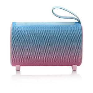 portable bluetooth speaker, ipx5 waterproof wireless speaker, outdoor speakers, dual pairing, stereo sound, active extra bass, 49ft bluetooth range, 360mins playtime for home,party,gifts(blue&pink)