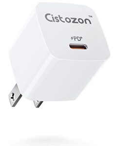 cistozon iphone fast charger block, 20w usb c power adapter wall charger for iphone 14/14 pro/14 pro max/14 plus/13/13pro max/12 pro max/11/11 pro max/ipad pro, samsung galaxy s22/21/20