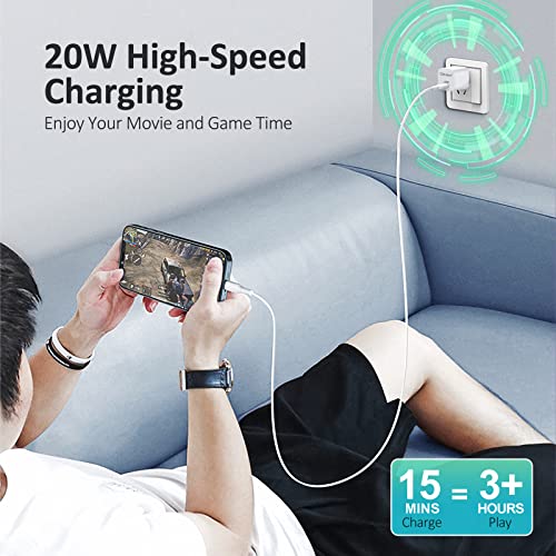 Cistozon iPhone Fast Charger Block, 20W USB C Power Adapter Wall Charger for iPhone 14/14 Pro/14 Pro Max/14 Plus/13/13Pro Max/12 Pro Max/11/11 Pro Max/iPad Pro, Samsung Galaxy S22/21/20