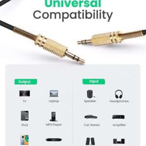 BUTIAO for Marshall Speaker Cable, Replacement Aux Extension Cord 3.5mm Coiled Audio Cable for Marshall Action II Stanmore II Woburn II Stockwell Bluetooth Speaker