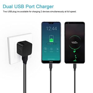 USB Wall Charger, 2Pack Flat USB Charger Block iPad Charging Block Fast Charging Cube Charger Box Right Angle Plug Adapter for iPad Pro,iPad Mini,iPad Air 1/2/3, iPhone 14 13 12 11 Max,Samsung,Pixel