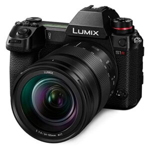 Panasonic LUMIX S1R Full Frame Mirrorless Camera with 47.3MP MOS High Resolution Sensor, 24-105mm F4 L-Mount S Series Lens, 4K HDR Video and 3.2” LCD - DC-S1RMK