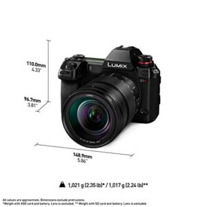 Panasonic LUMIX S1R Full Frame Mirrorless Camera with 47.3MP MOS High Resolution Sensor, 24-105mm F4 L-Mount S Series Lens, 4K HDR Video and 3.2” LCD - DC-S1RMK