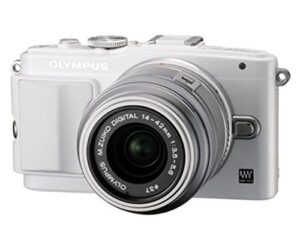 olympus pen lite e-pl6 micro slr digital camera with 14-42mm lens (white)