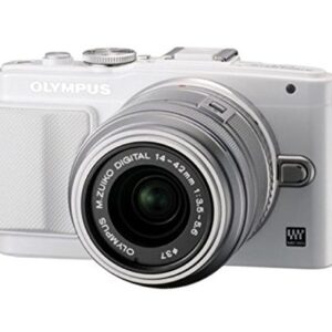 Olympus Pen Lite E-PL6 Micro SLR Digital Camera with 14-42mm Lens (White)