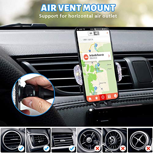 eing Car Phone Mount Holder Dashboard Air Vent Windshield,Compatible with iPhone 12/11/11 Pro/8 Plus/8/SE/X/XR/XS/7 Plus Samsung S20/S10/S9/S8,Moto,Huawei,Nokia,LG,Smartphones,Silver