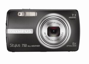 olympus stylus 750 7.1mp digital camera with digital image stabilized 5x optical zoom and ccd shift stabilization (black)