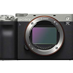 Sony Alpha a7C Full-Frame Compact Mirrorless Camera Body (Silver) Essentials Bundle (5 Items)