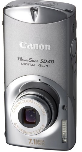 Canon PowerShot SD40 7.1MP Digital Elph Camera with 2.4x Optical Zoom (Olive Gray)