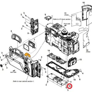 Bottom Cover Plate Assy (88100) Compatible with Sony Digital Camera