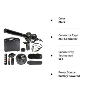 Canon XA30 Camcorder External Microphone Vidpro XM-55 13-Piece Professional Video & Broadcast Unidirectional Condenser Microphone Kit