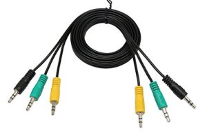 zdycgtime 3.5mm audio cable 3 to 3 3.5mm jack male to male stereo audio aux cable cord for computer speakers(5ft/1.5m)