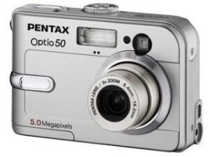 pentax optio 50 5mp digital camera with 3x optical zoom