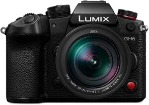 panasonic lumix gh6,mirrorless micro four thirds camera w/ 12-60mm f2.8-4.0 leica lens (dc-gh6lk) (international version)
