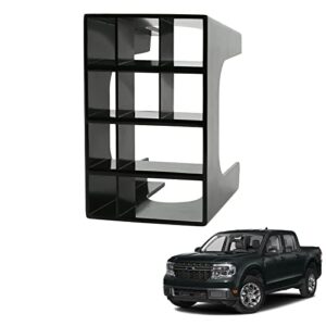 sapubk cubby grid phone mounting compatible with ford maverick 2021 2022 2023 custom-fit accessories (black)