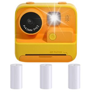 xiaoguozi print digital camera for kids,1080p video recording,12mp original photo shooting,1080p rechargeable kids camera with 2.0-inch ips screen, thermal printing video camera