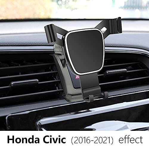 LUNQIN Car Phone Holder for 2016-2021 Honda Civic Auto Accessories Navigation Bracket Interior Decoration Mobile Cell Phone Mount