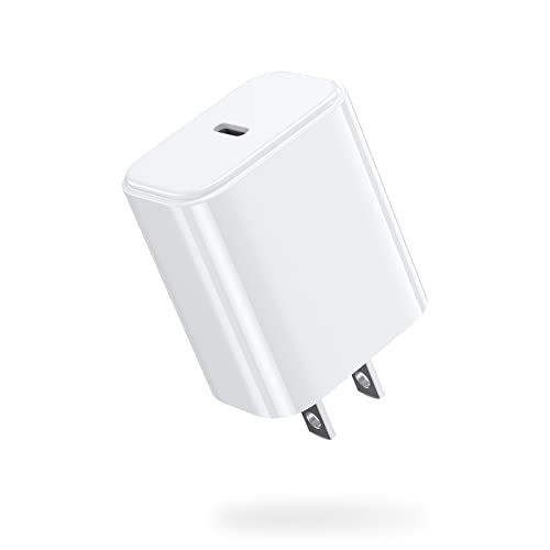 20W USB C Charger, JSAUX USB-C PD Fast Charger Block Type C Wall Charger Power Adapter Compatible with iPhone 14/14 Pro/14 Pro Max/14 Plus/13/12/11/SE, iPad Pro/Air, Google Pixel 6/5/4, Galaxy S22 S21