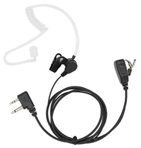 leimaxte compatible for midland walkie talkie,two way radios acoustic tube security surveillance earpiece with mic