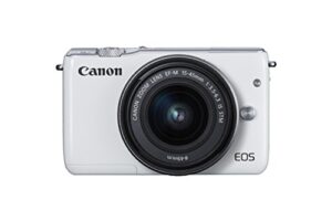 canon eos m10 mirrorless camera kit with ef-m 15-45mm image stabilization stm lens kit (white)