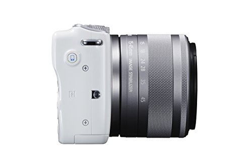 Canon EOS M10 Mirrorless Camera Kit with EF-M 15-45mm Image Stabilization STM Lens Kit (White)