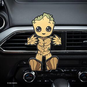 Hug Buddy Groot Marvel Air Vent Car Phone Holder, Adjustable, Universal Fit, Cell Phone Mount Compatible with iPhone, Samsung Galaxy, LG, Google, Nexus 5X, Moto, Black and Other Smartphones