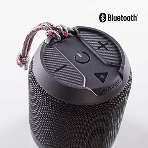 Braven BRV-Mini - Waterproof Pairing Speaker - Rugged Portable Wireless Speaker - 12 Hours of Playtime - Black (604203553)