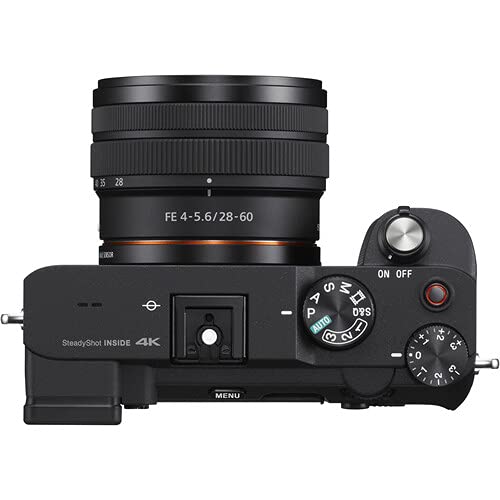 Sony a7C Mirrorless Camera Bundle (Black)- ILCE7C/B with FE 50mm f/1.8 Lens + Prime Accessory Package Including 128GB Memory, TTL Flash, Extra Battery, Software Package, Auxiliary Lenses & More