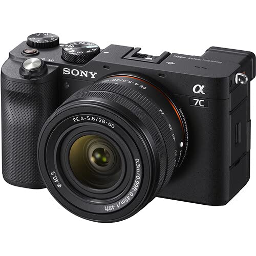 Sony a7C Mirrorless Camera Bundle (Black)- ILCE7C/B with FE 50mm f/1.8 Lens + Prime Accessory Package Including 128GB Memory, TTL Flash, Extra Battery, Software Package, Auxiliary Lenses & More